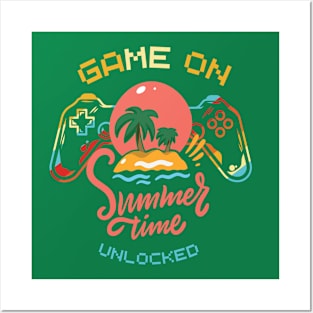 Game On Summer unlocked, Last Day Of School, Hello Summer Posters and Art